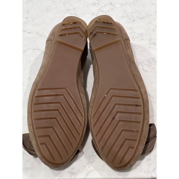 Me Too Women’s Martina Leather Suede Bow Front Slip On Ballet Shoe Size 8 Brown - Picture 6 of 7